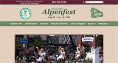 Desktop Screenshot of gaylordalpenfest.com